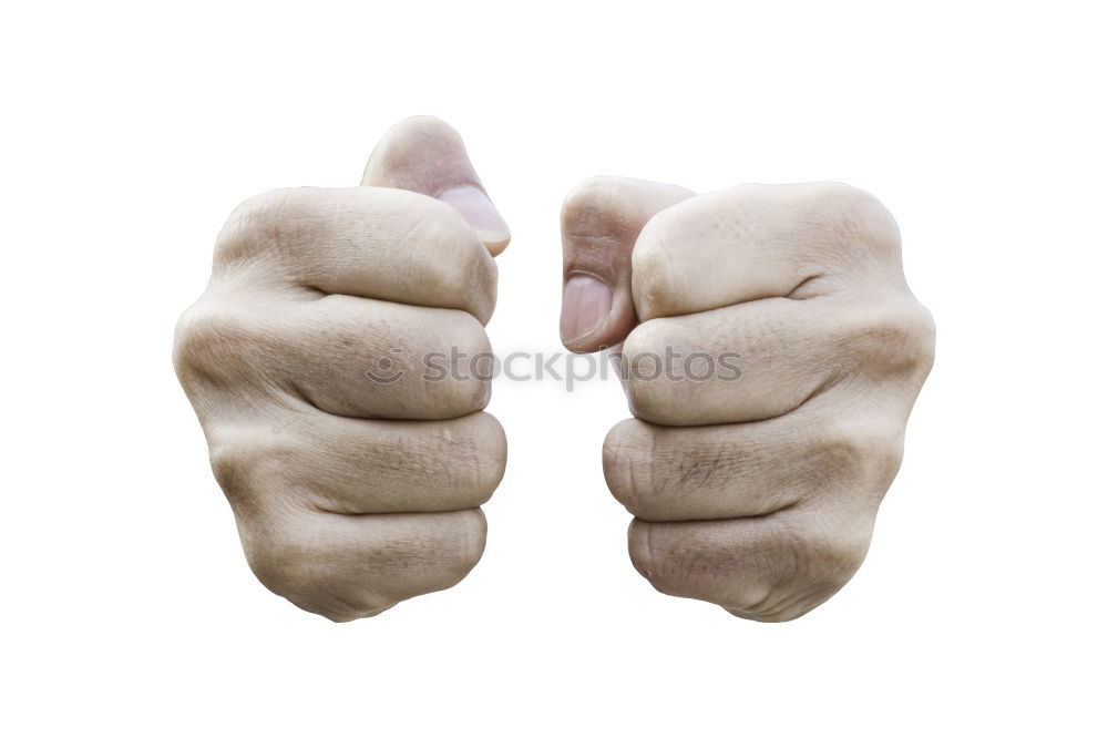 Similar – Image, Stock Photo Two fists for a Hallelujah