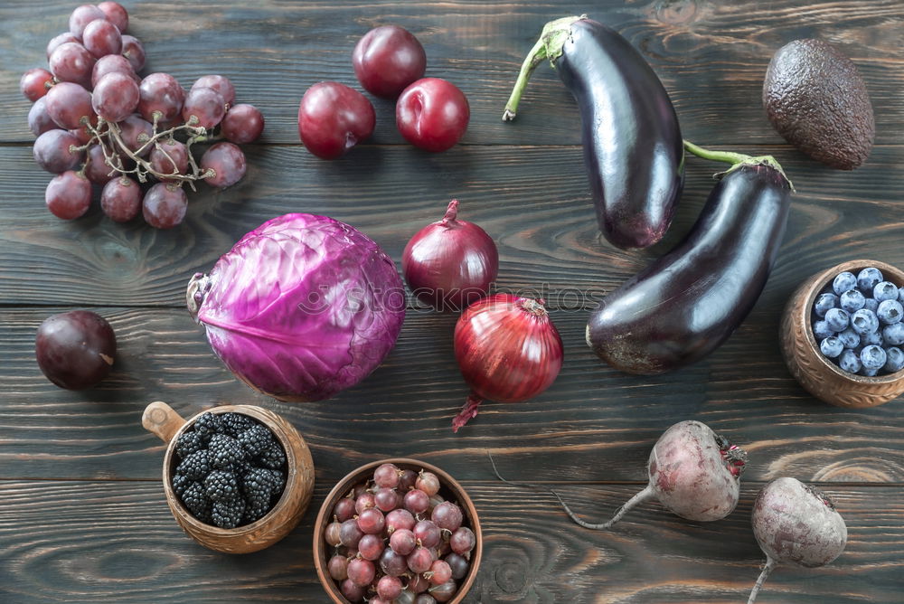 Similar – Red onion vegetable on the gray wooden surface