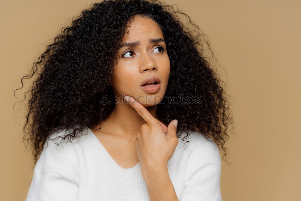 Image, Stock Photo Sensual woman posing in studio