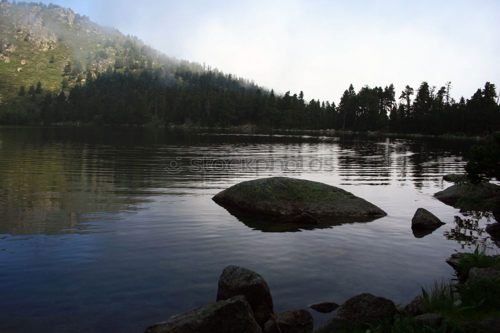 Similar – Image, Stock Photo Lake in the pyrotechnics