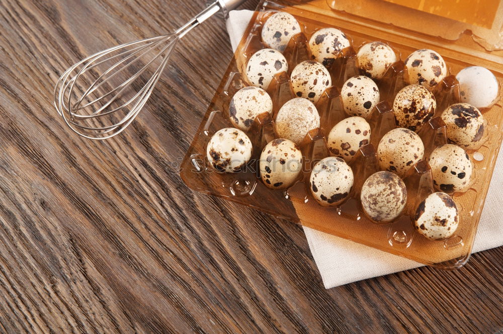 Similar – Image, Stock Photo Fresh quail eggs in an orange bucket