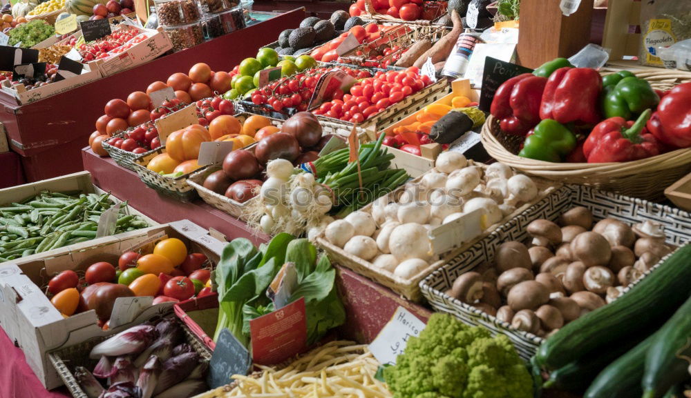 Image, Stock Photo vegetable stall Food