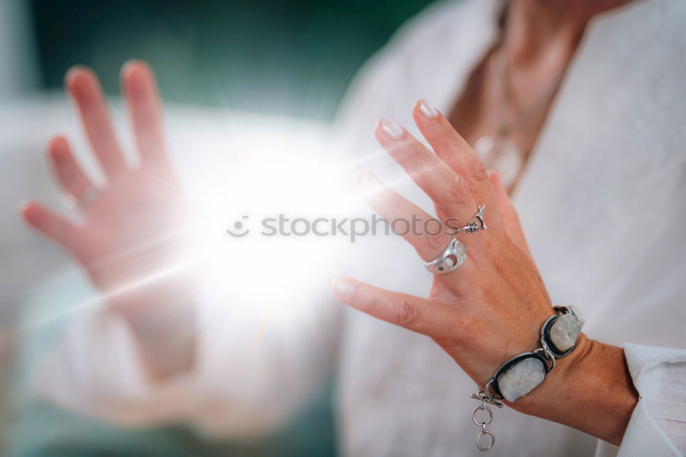 Similar – Image, Stock Photo Young smiling girl celebrating New Year holding sparklers