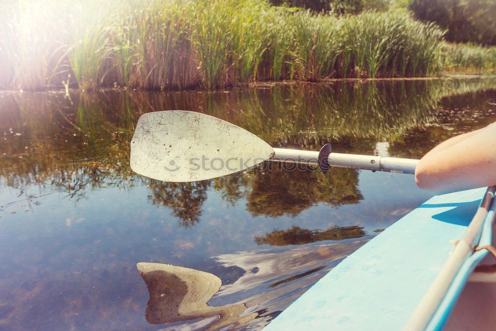 Similar – Image, Stock Photo SUP Standup Paddler on the Ruhr River