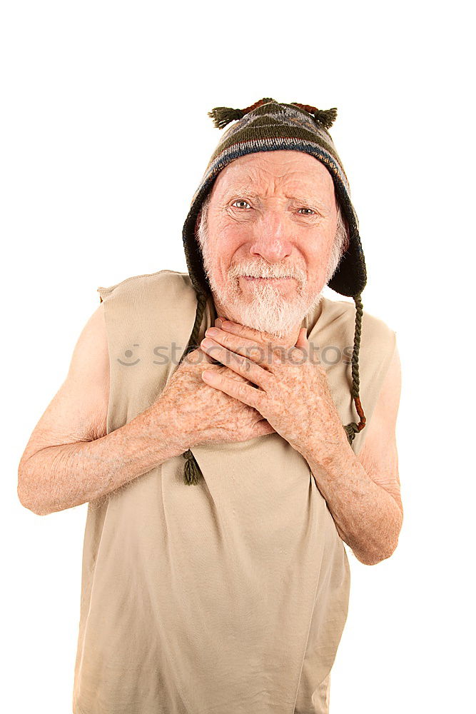 Similar – Image, Stock Photo Senior Man Exercising In Park