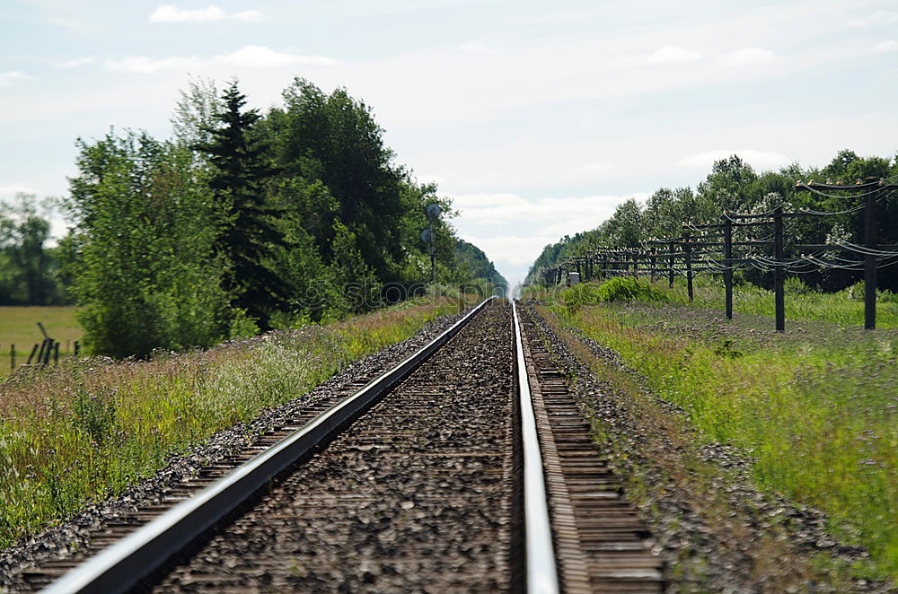 Similar – güterzug Landschaft Himmel