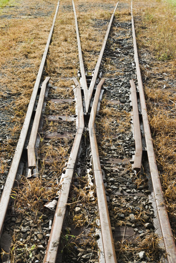 Similar – track Railroad tracks