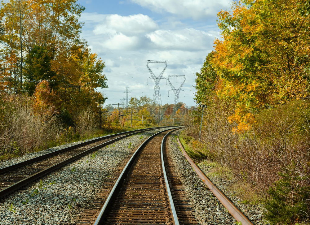 Similar – Image, Stock Photo Tracks in nowhere {N5}