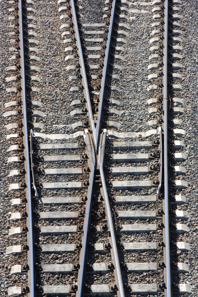 Similar – track Railroad tracks