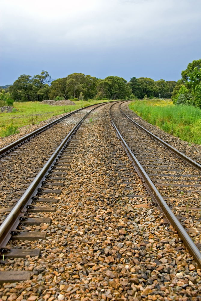 Similar – Schienen Verkehrswege Zug