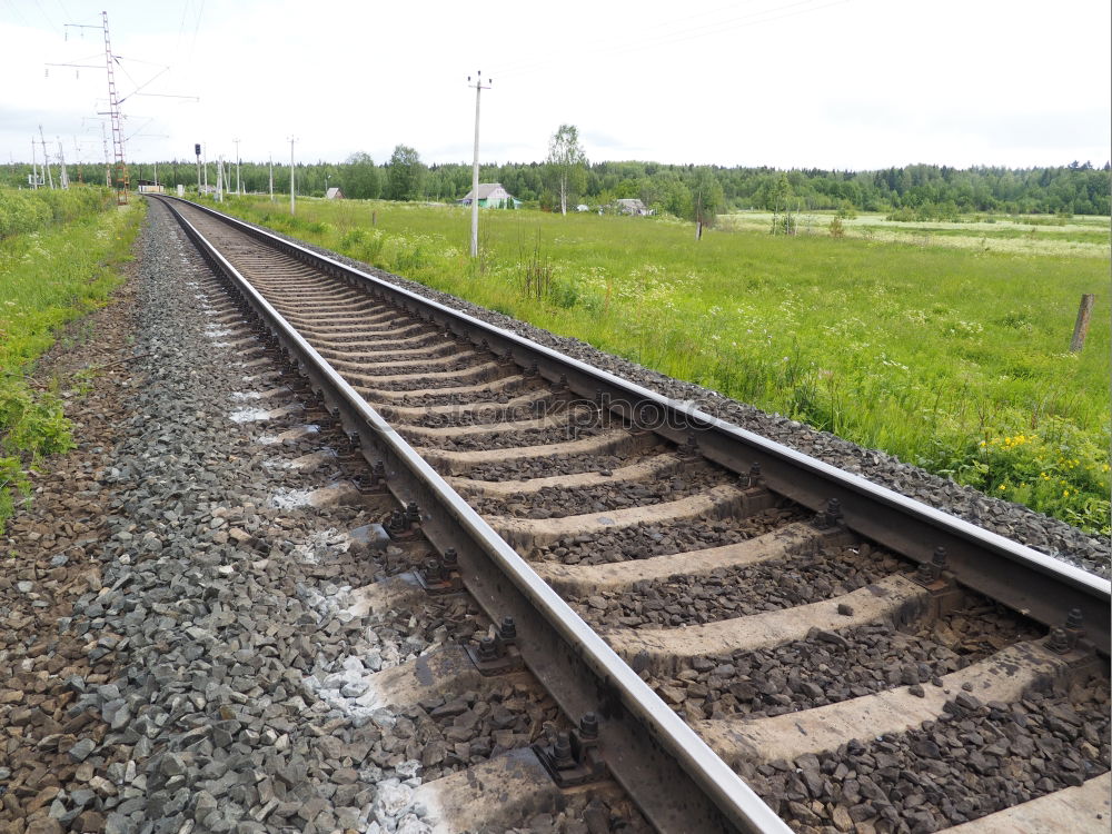 Similar – güterzug Landschaft Himmel