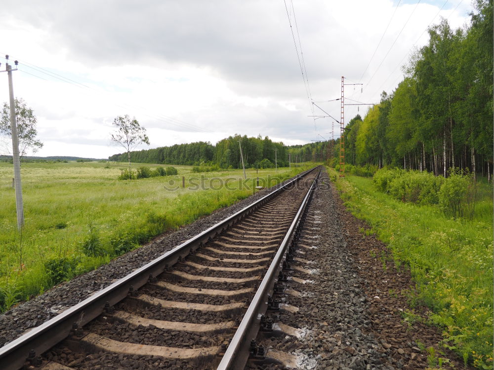 Similar – güterzug Landschaft Himmel