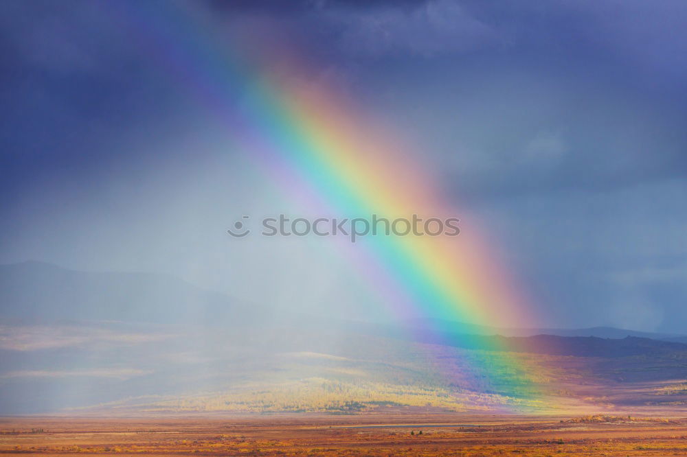 Image, Stock Photo A double rainbow Nature