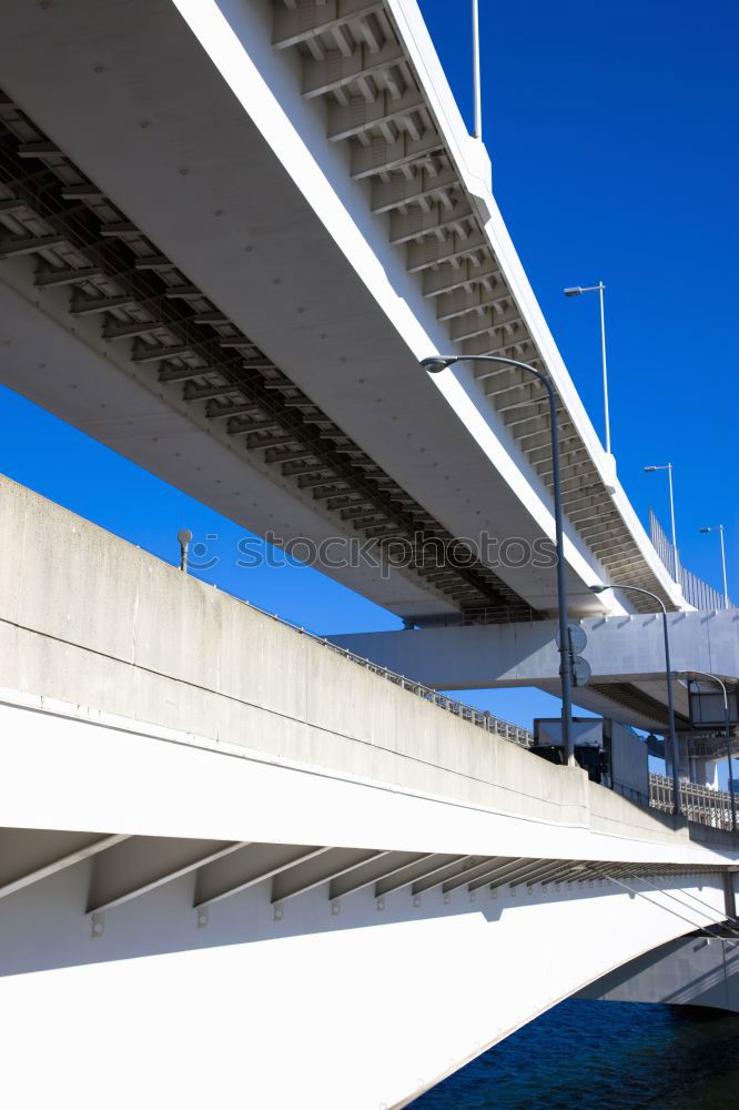 Similar – Brücke Hafen Laterne Beton