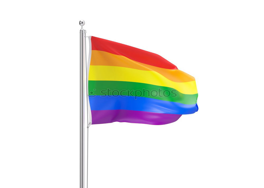 Similar – Image, Stock Photo Rainbow flag as symbol of the lesbian and gay movement