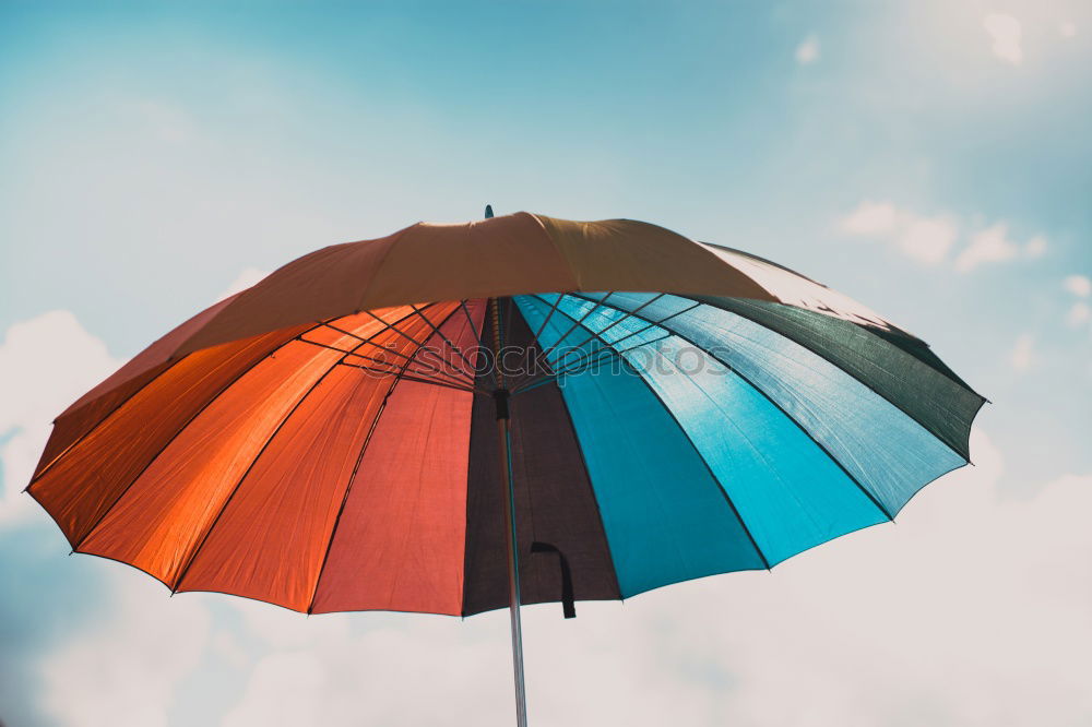 Similar – Image, Stock Photo umbrellas pink sky white clouds