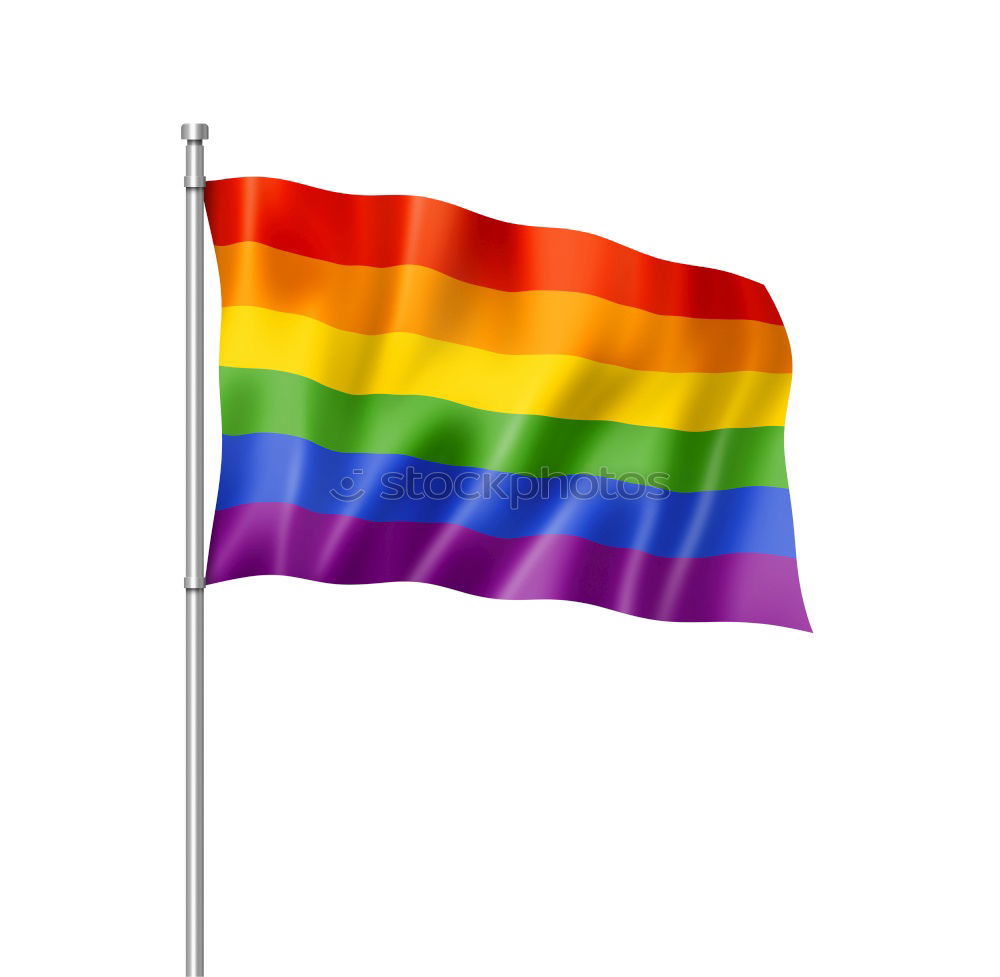 Similar – Image, Stock Photo Rainbow flag as symbol of the lesbian and gay movement