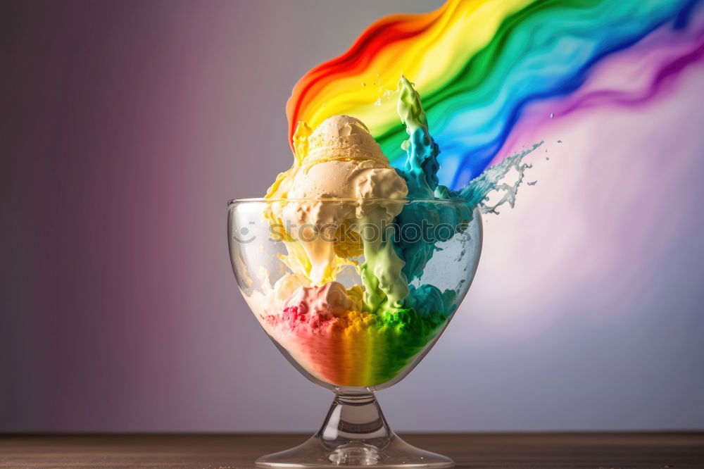 Similar – Image, Stock Photo Ice cream for lgbt party