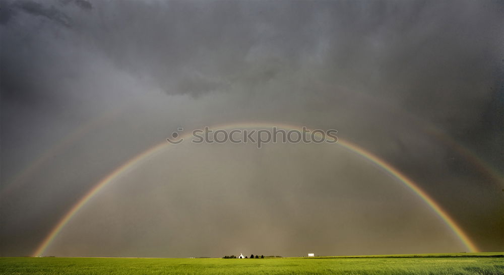 Similar – Image, Stock Photo A double rainbow Nature