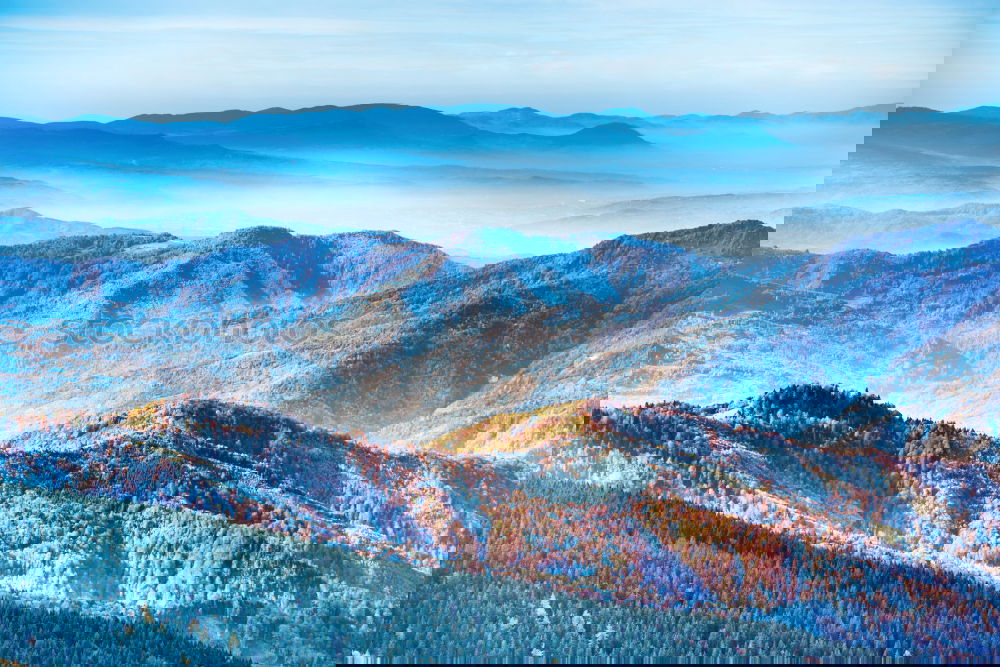 Similar – Image, Stock Photo Blue mountains and hills