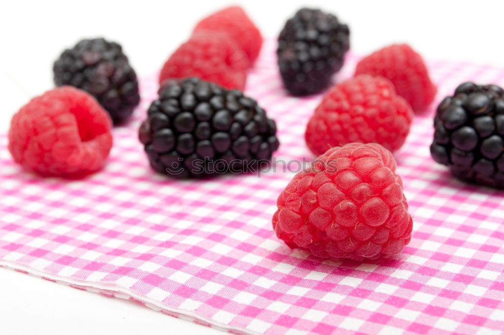 Similar – Image, Stock Photo Summer berries ice cream in blue plate