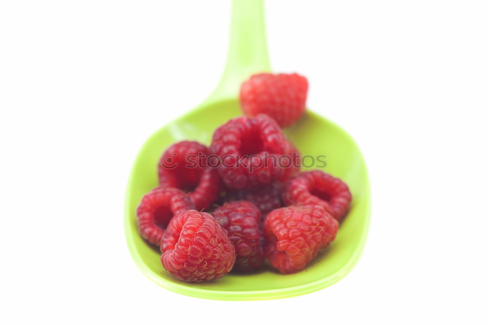 Similar – Image, Stock Photo Red Raspberries In Bowl On Turquoise Background