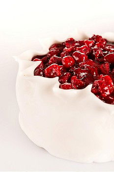 Similar – Glass bowl with red currants and vanilla sauce