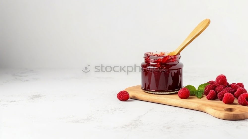 Similar – Image, Stock Photo Cakes with different fruits and cups with tea