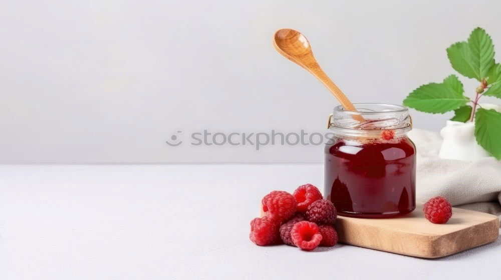 Similar – Image, Stock Photo Cakes with different fruits and cups with tea