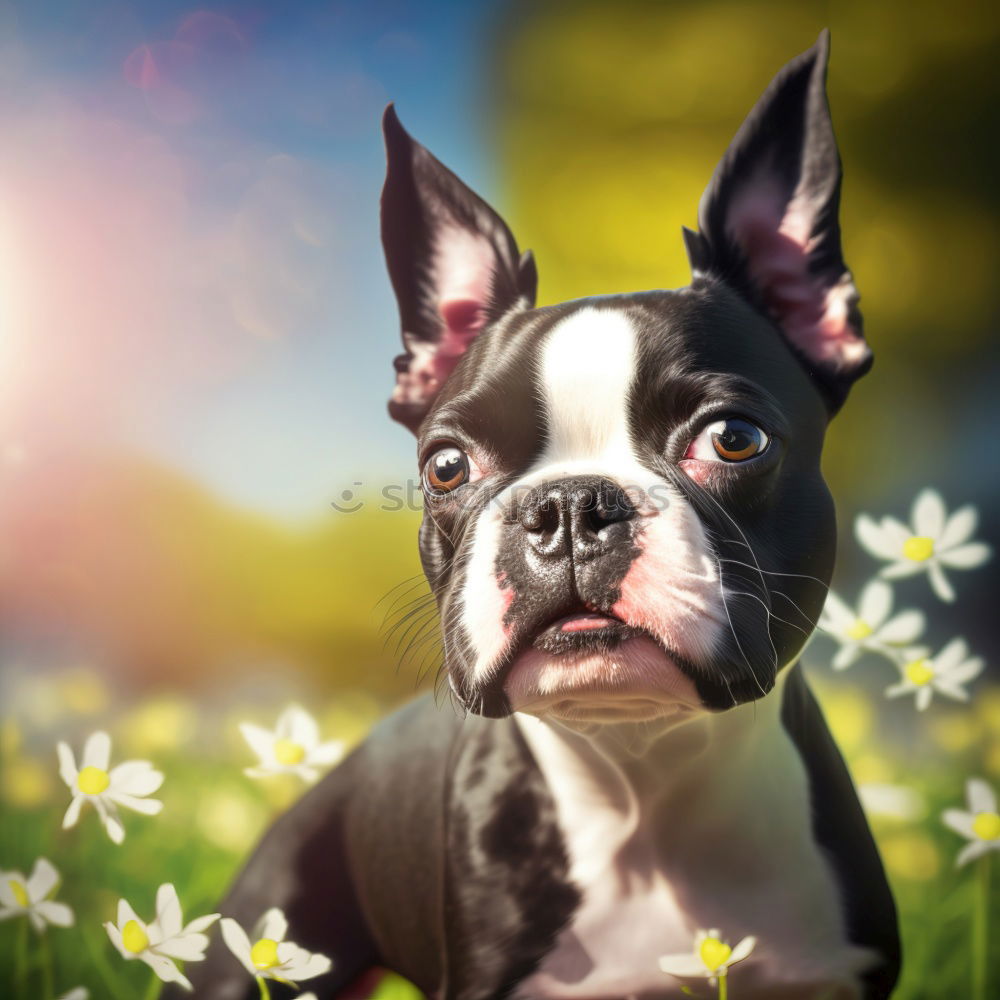 Similar – Boston Terrier Summer