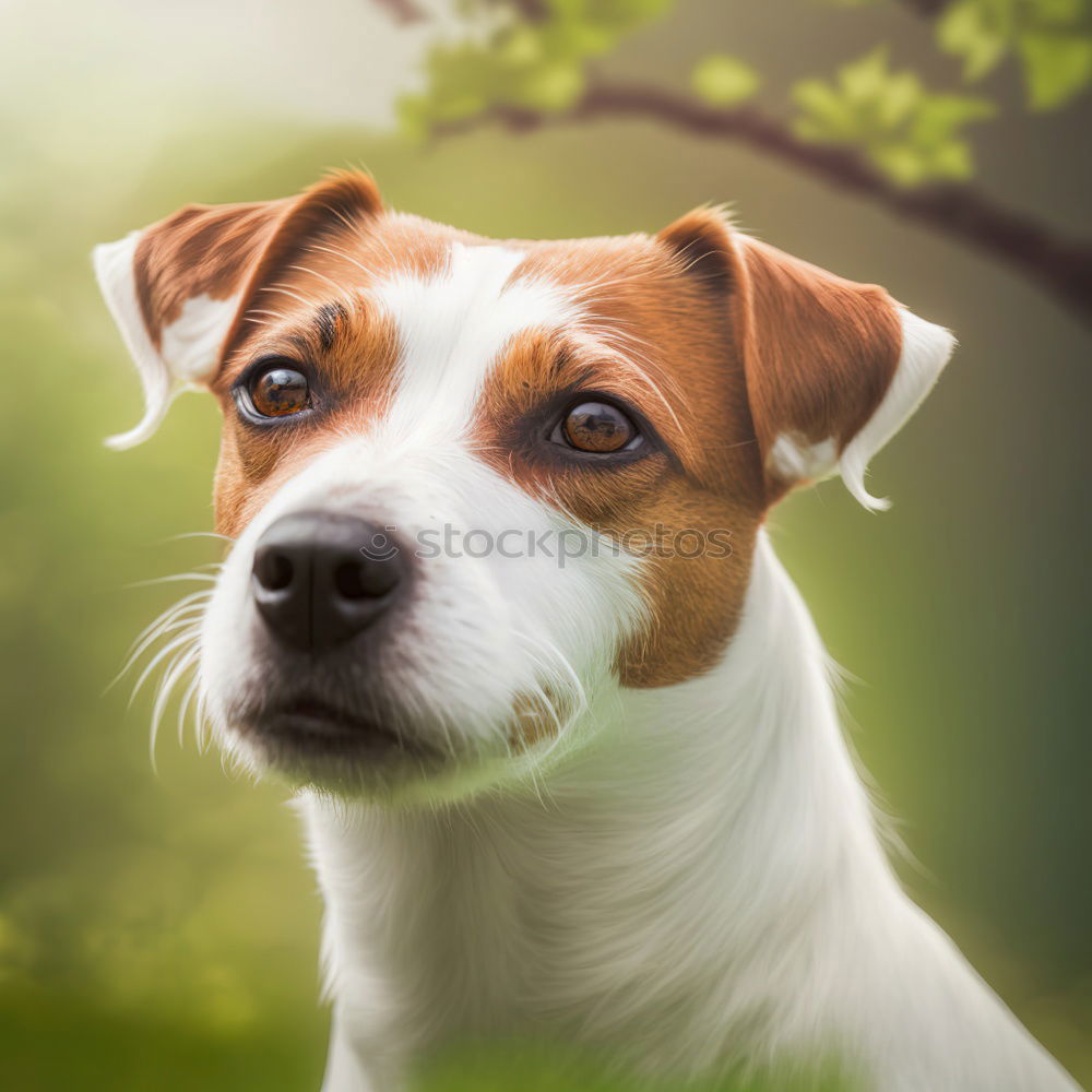 Similar – Image, Stock Photo portrait outdoors of a cute small dog smiling