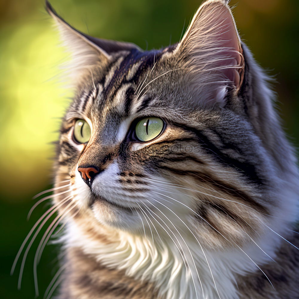 Similar – portrait of a fluffy red cat