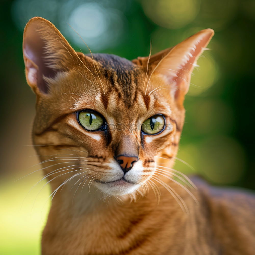 Similar – portrait of a fluffy red cat