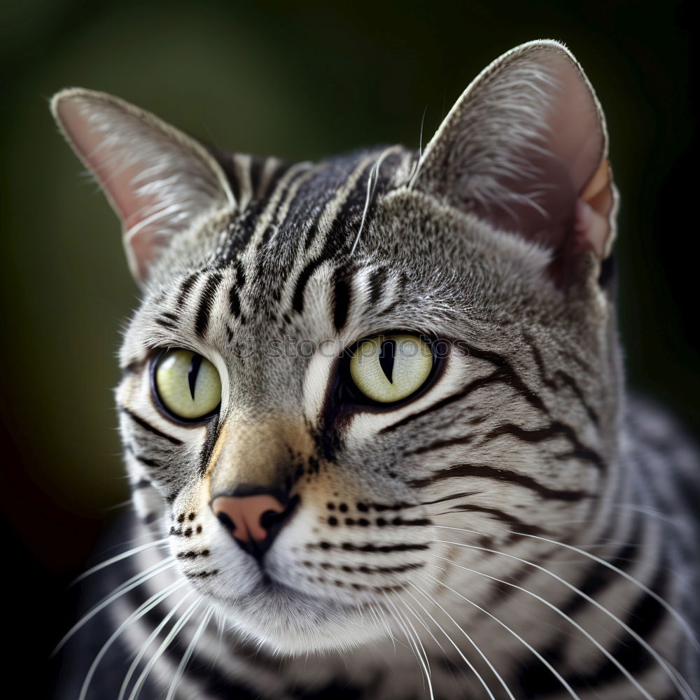 Similar – Image, Stock Photo Low tiger cat with blue eyes