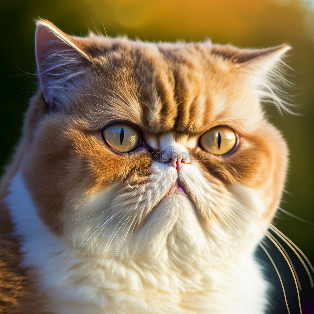 Similar – portrait of a fluffy red cat