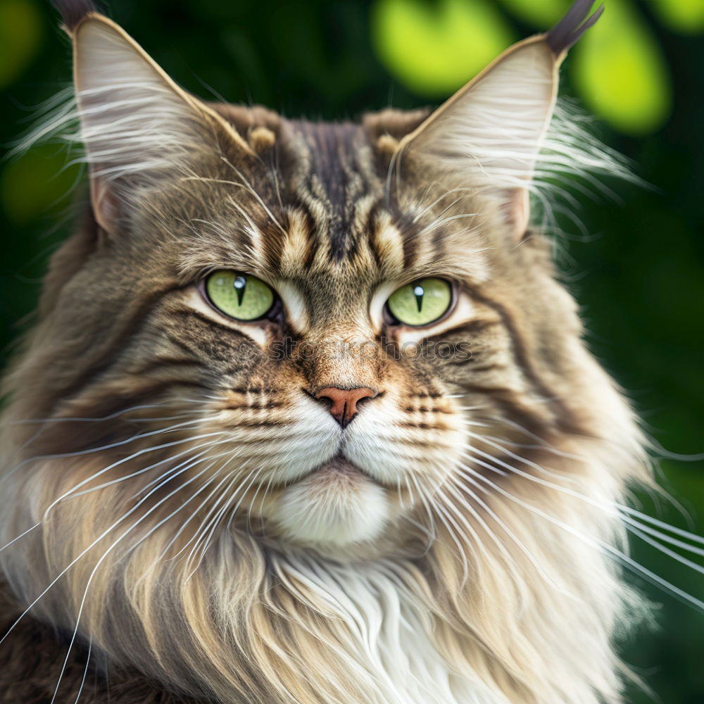 Similar – portrait of a fluffy red cat