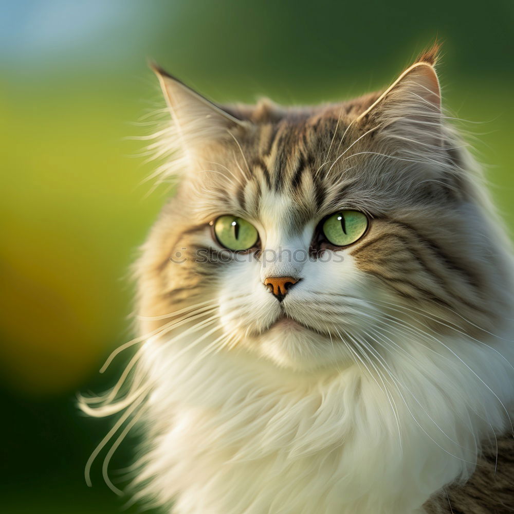 Similar – Image, Stock Photo Small white cat Beautiful