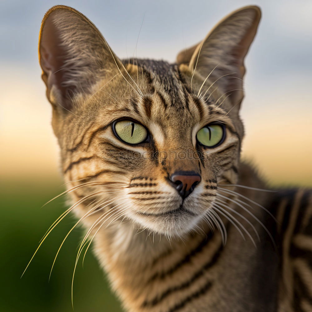 Similar – Young cat playing in the grass…