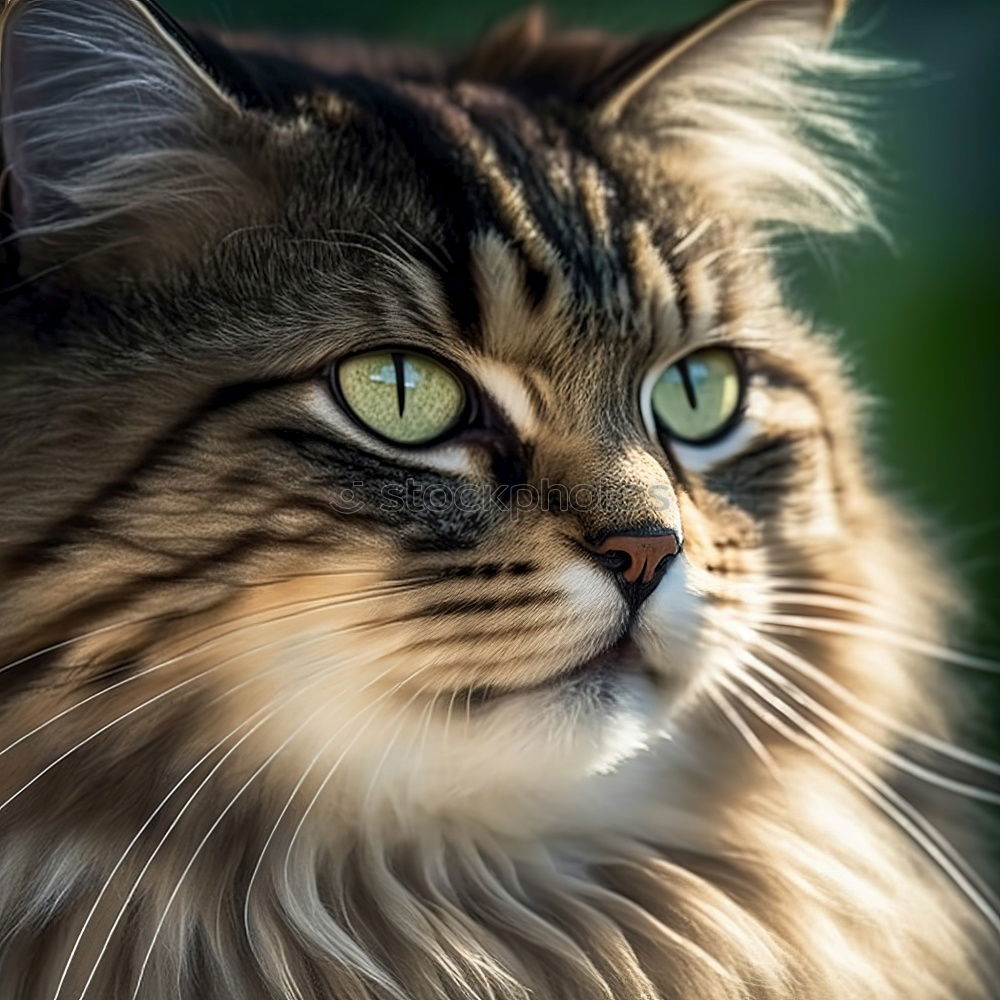 Similar – My Maine Coon cat loves to snuggle between blankets.