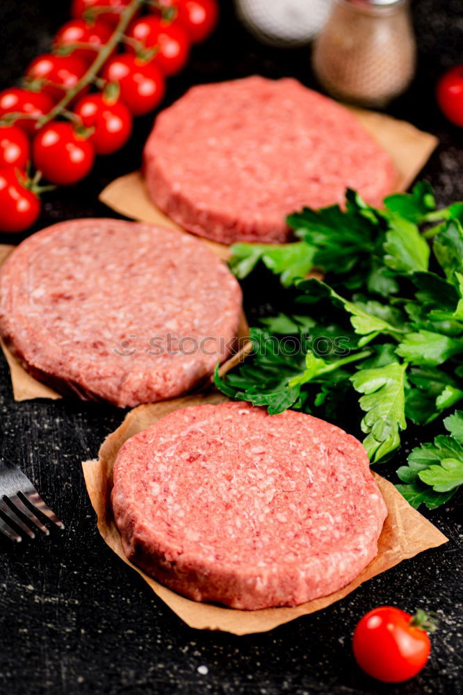 Similar – Image, Stock Photo burger time Food Meat