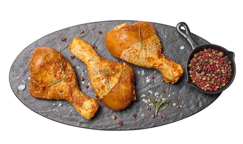 Similar – Image, Stock Photo Chicken legs from the sheet metal