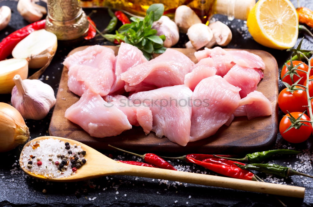 Similar – Image, Stock Photo Asian ingredients with chicken breast fillet