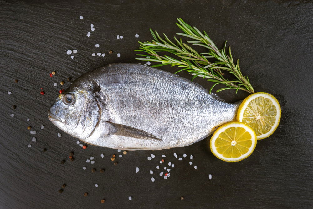 Similar – Image, Stock Photo Whole fresh mackerel with spices