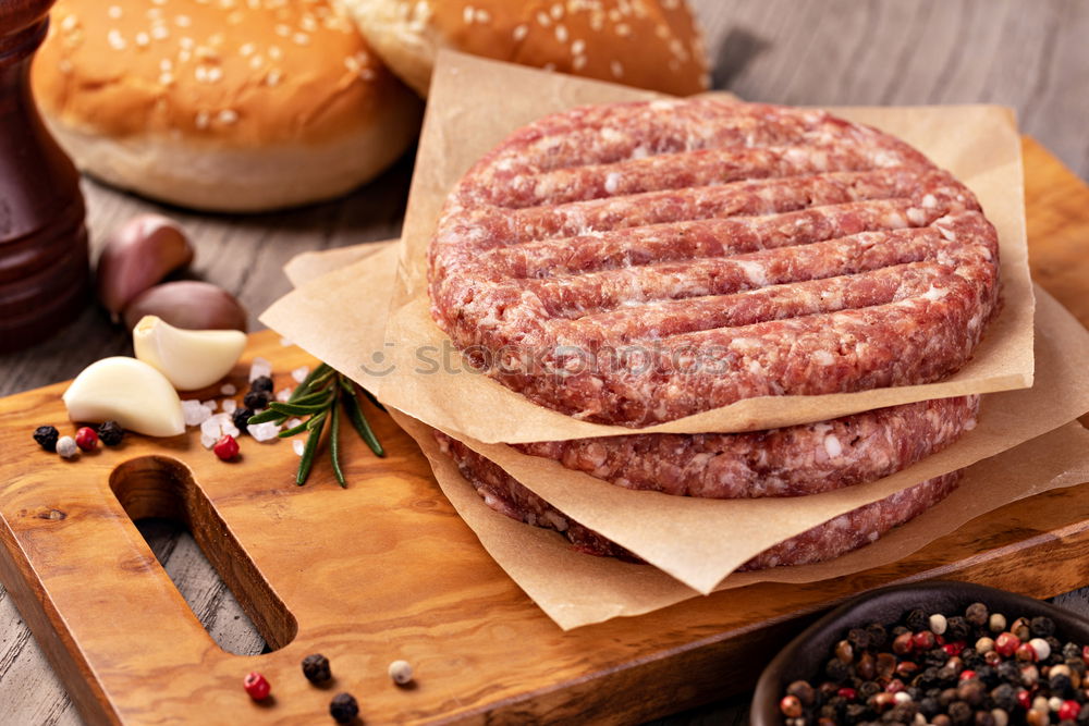 Similar – Image, Stock Photo burger time Food Meat