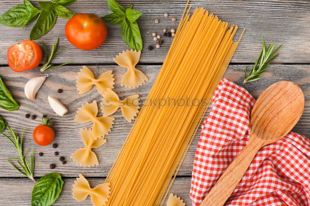 Similar – Image, Stock Photo Background for pasta recipes