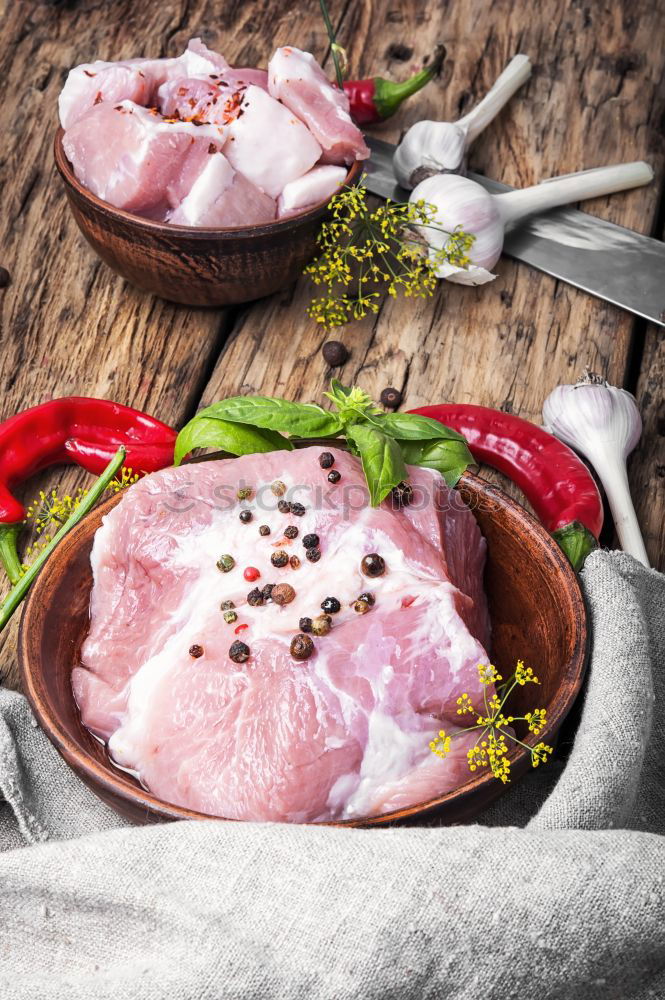 Similar – Chicken thigh with olive oil, honey, herbs and lemon