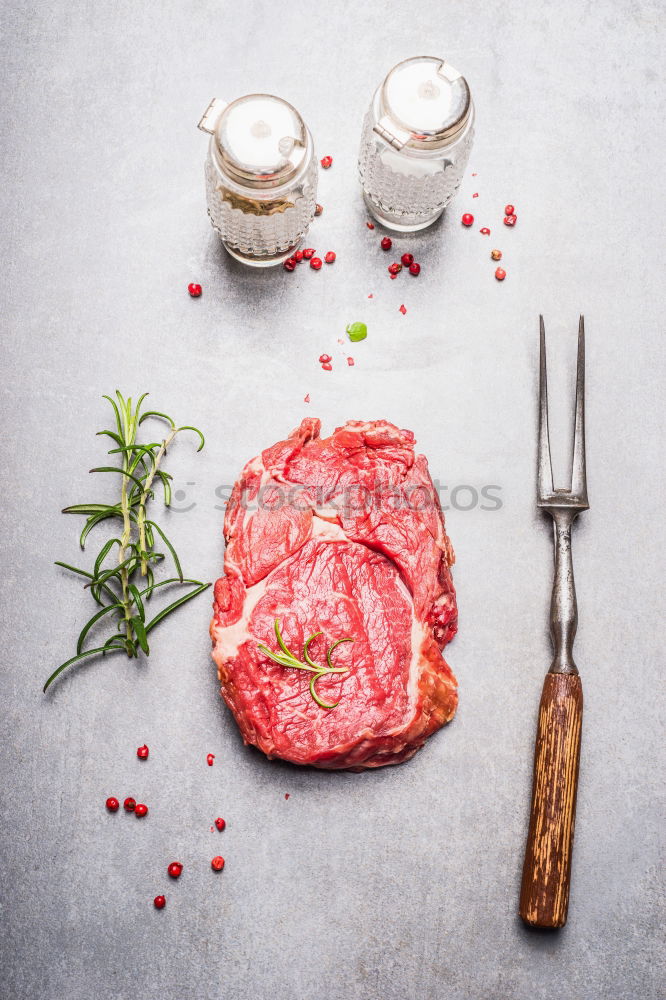 Similar – Image, Stock Photo Prepare organic minced meat with fresh ingredients