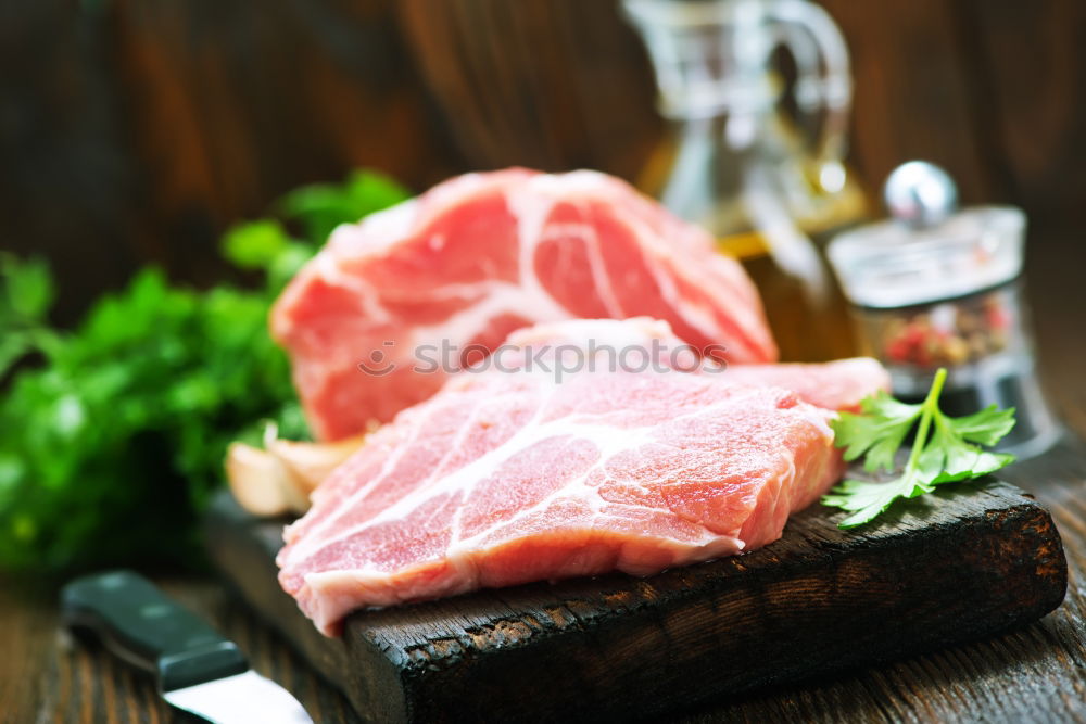 Similar – Image, Stock Photo roast pork Food Meat