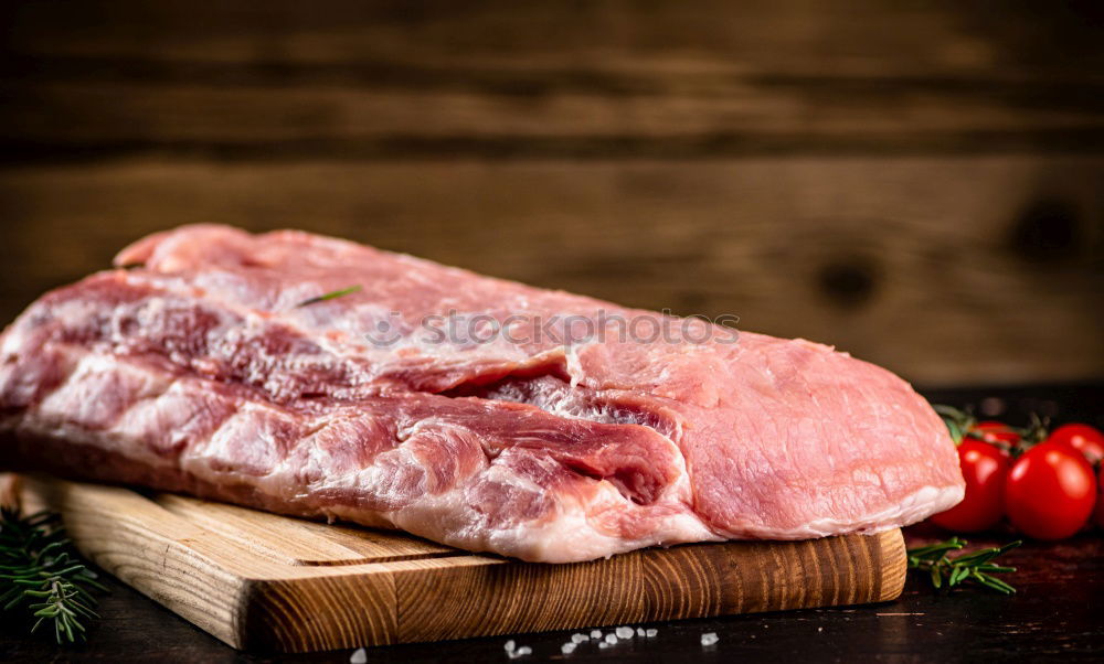 Similar – Image, Stock Photo roast pork Food Meat