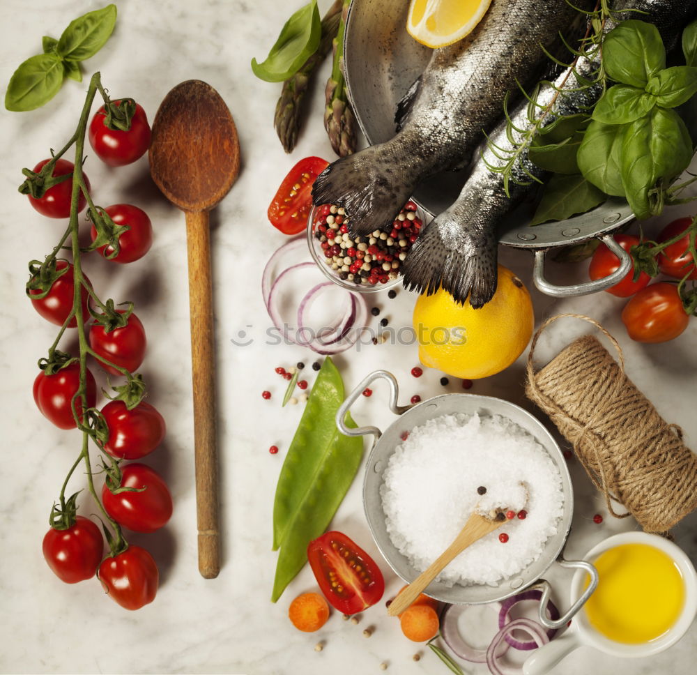 Similar – Image, Stock Photo Raw squid ink pasta and vegetables